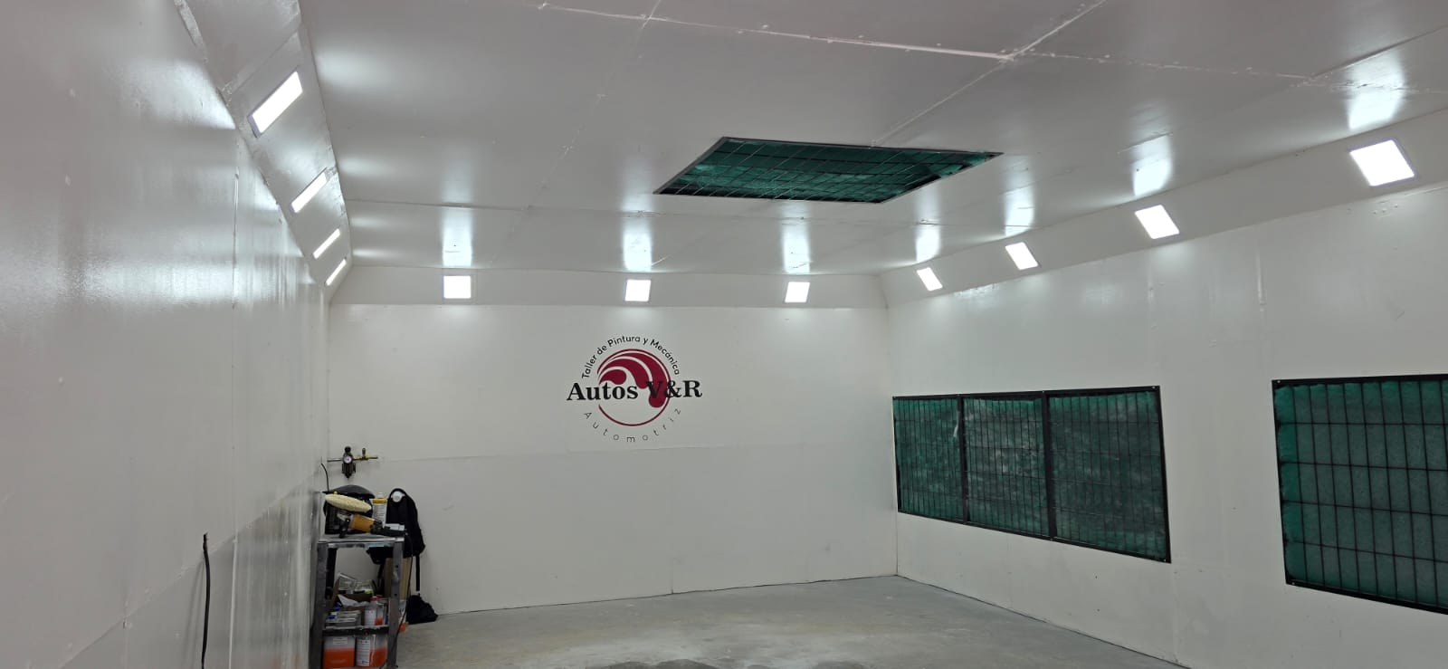 Cabina de pintura presurizada